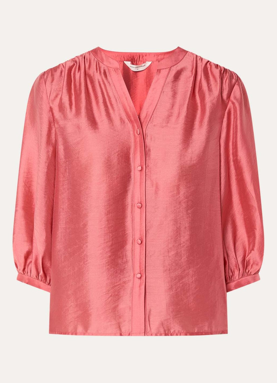 MSCH Copenhagen MSCHRamona blouse met ballonmouwen - voorkant 2 roze