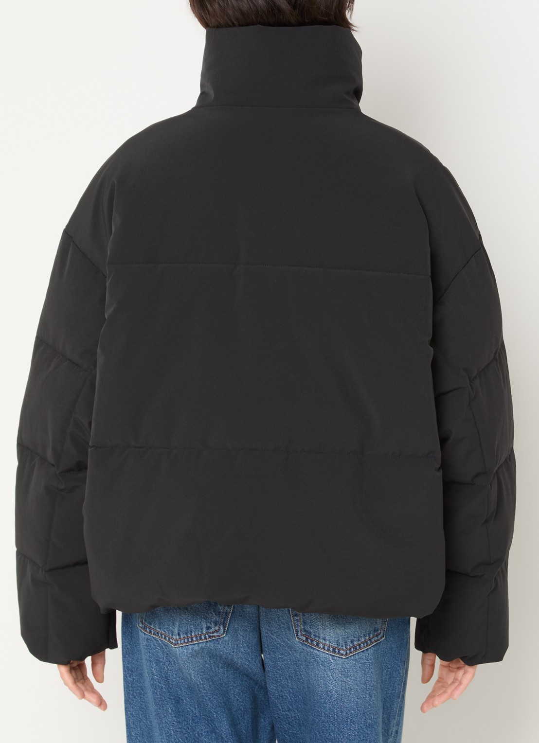 MSCH Copenhagen MSCHRefron puffer jack met steekzakken - achterkant zwart