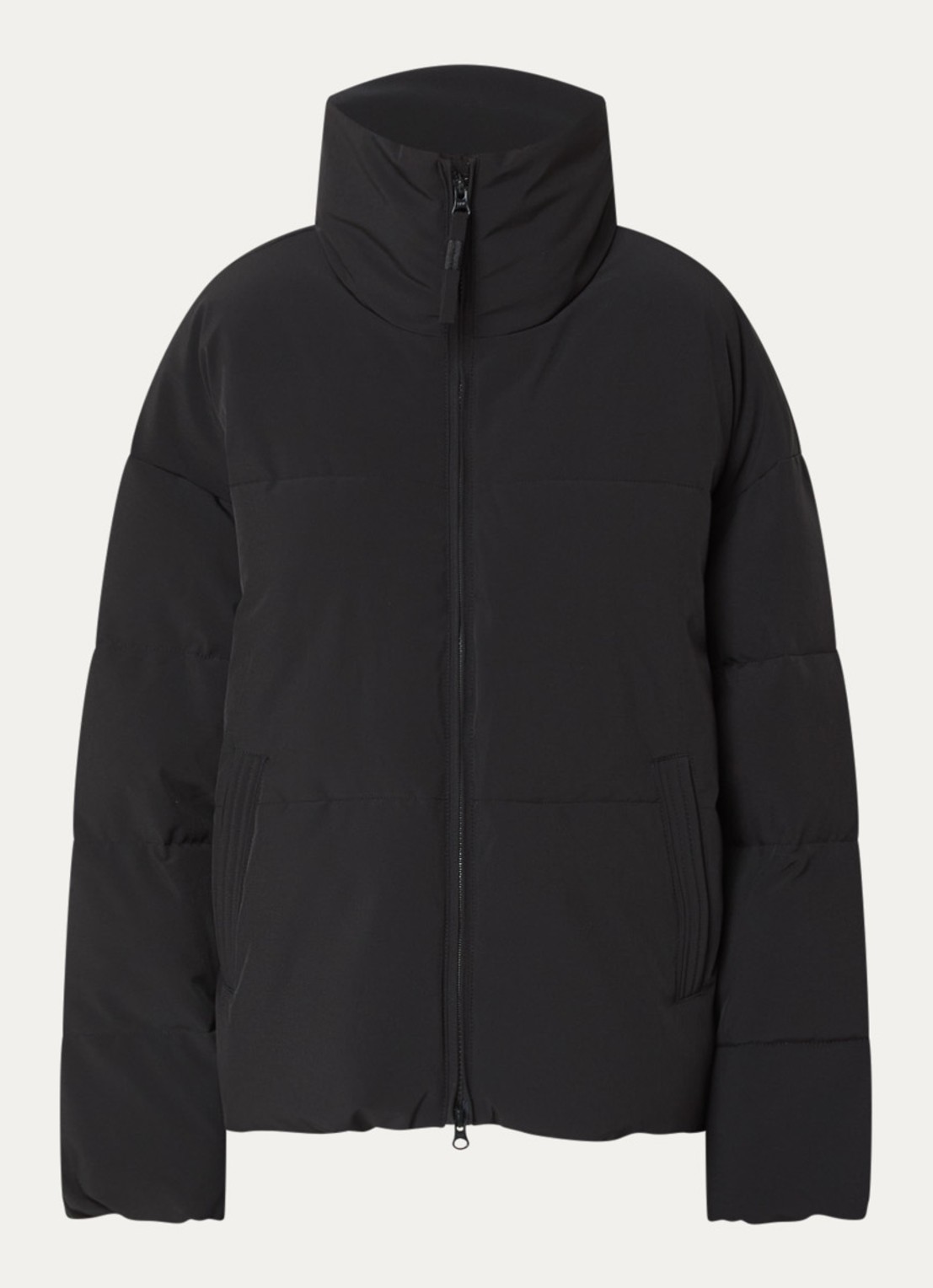 MSCH Copenhagen MSCHRefron puffer jack met steekzakken - voorkant 2 zwart