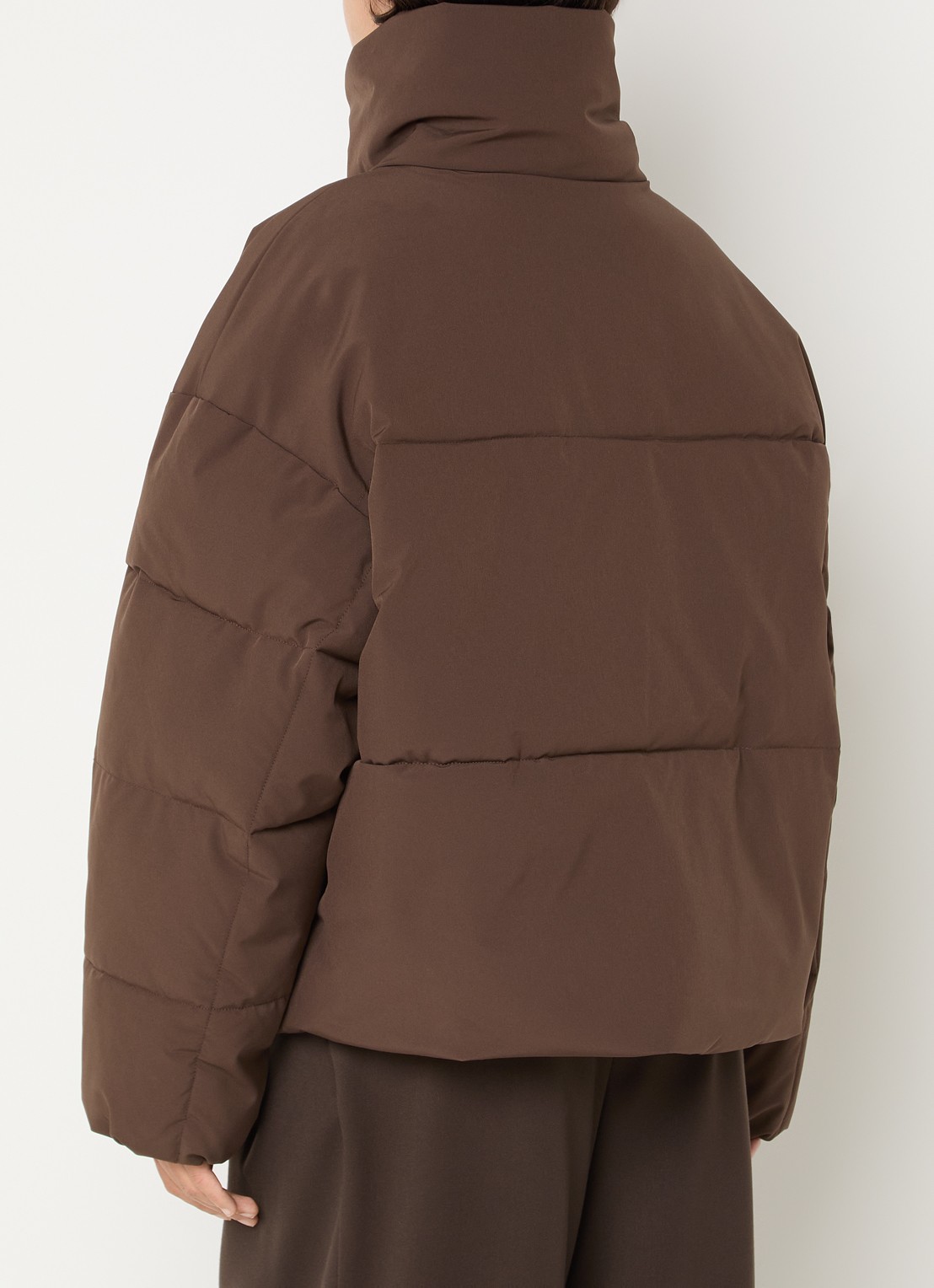 MSCH Copenhagen MSCHRefron puffer jack met steekzakken - achterkant bruin