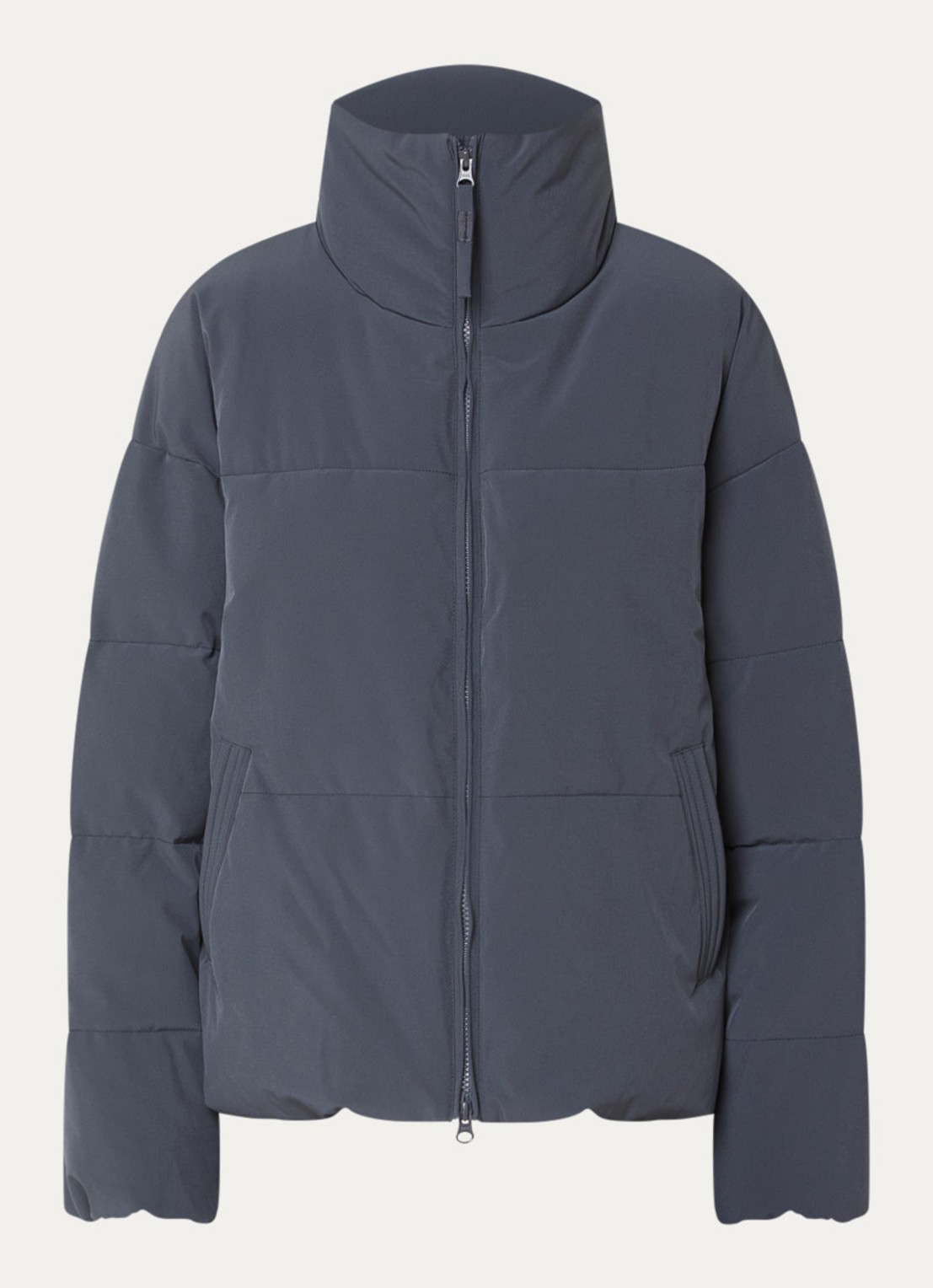 MSCH Copenhagen MSCHRefron puffer jack met steekzakken - voorkant 3 staalblauw