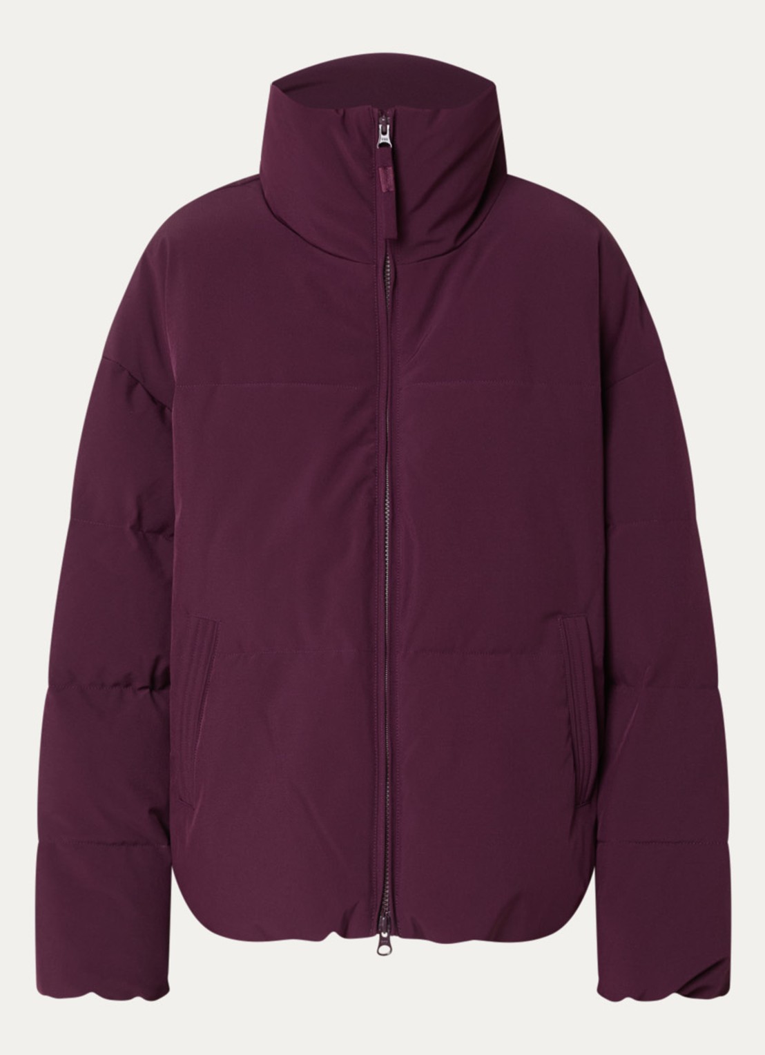 MSCH Copenhagen MSCHRefron puffer jack met steekzakken - voorkant 2 bordeauxrood