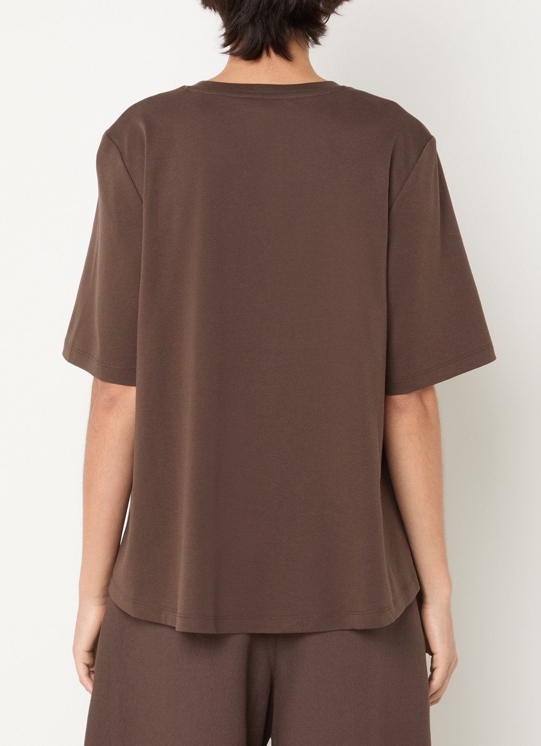 MSCH Copenhagen MSCHRelish T-shirt met ronde hals - achterkant 4 bruin