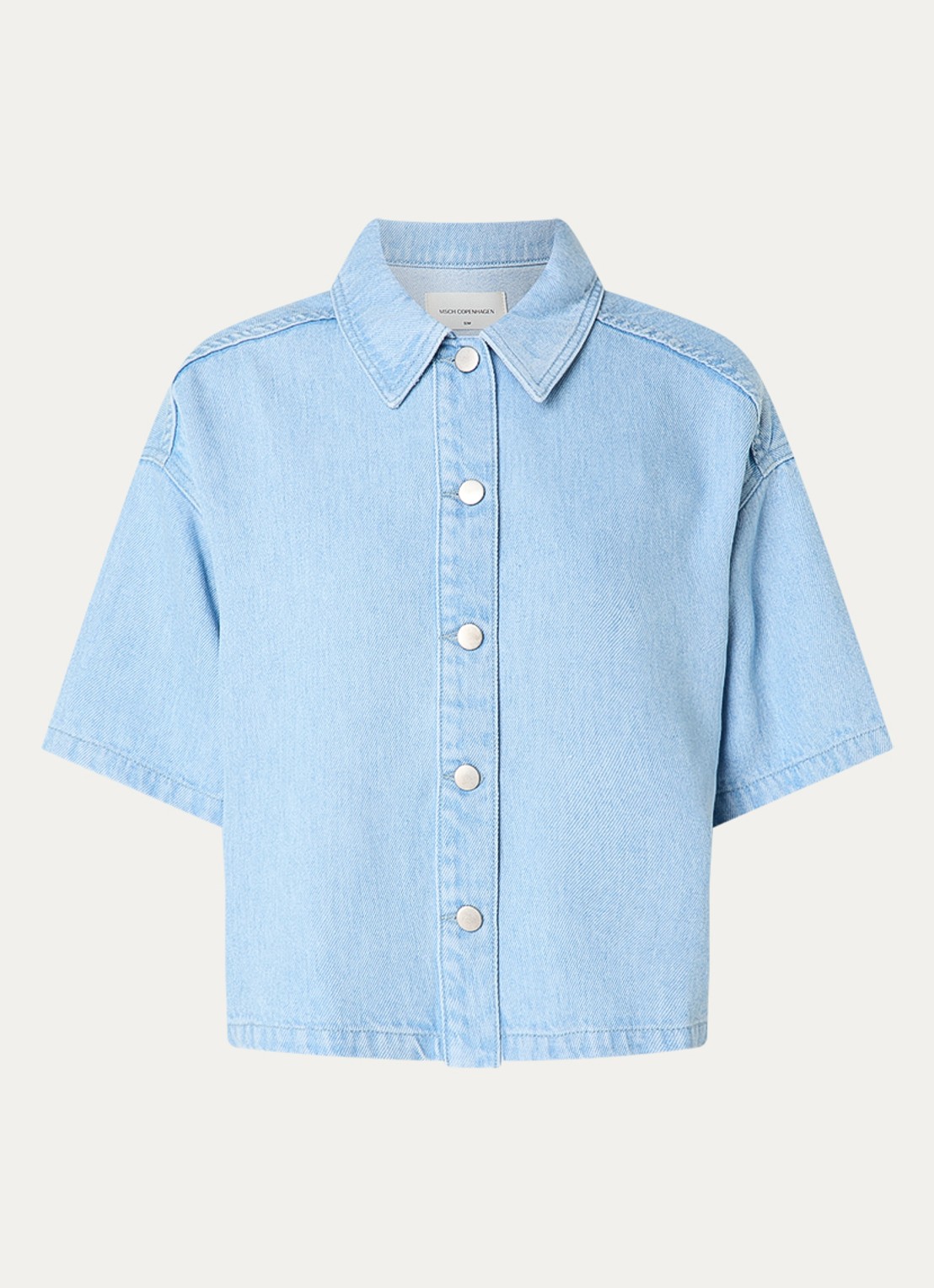 MSCH Copenhagen MSCHSaphina blouse van chambray - voorkant indigo
