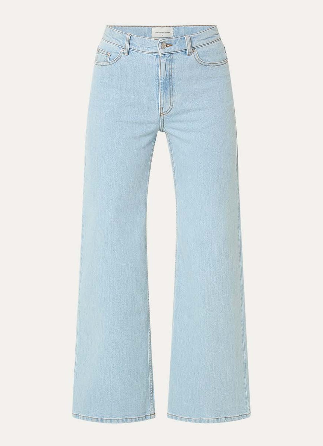 MSCH Copenhagen MSCHSolia high waist flared jeans met lichte wassing - voorkant 2 indigo
