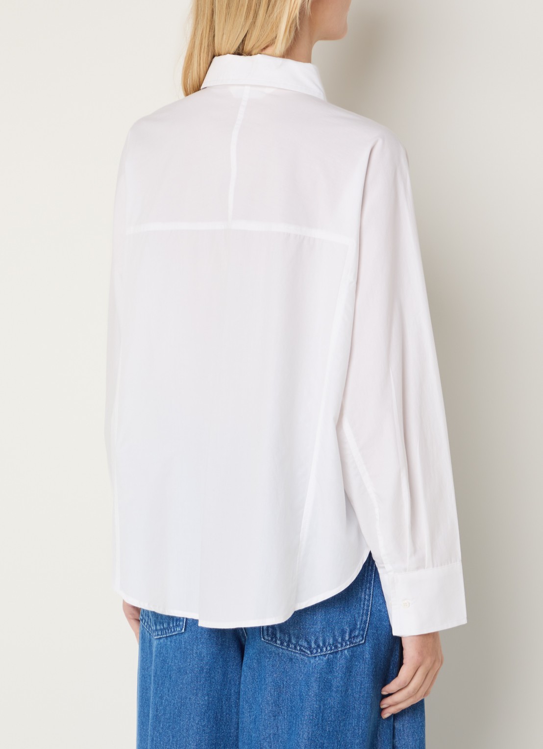 MSCH Copenhagen MSCHSusana Selmina blouse met kraag - achterkant 2 wit