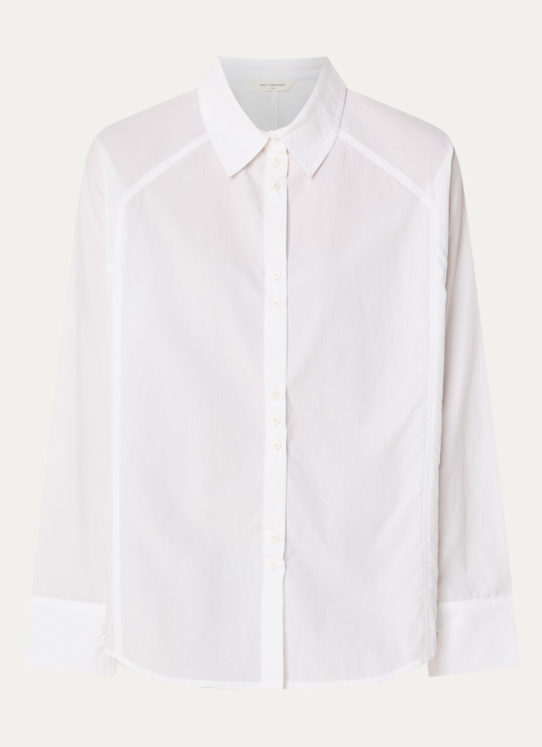 MSCH Copenhagen MSCHSusana Selmina blouse met kraag - voorkant 3 wit