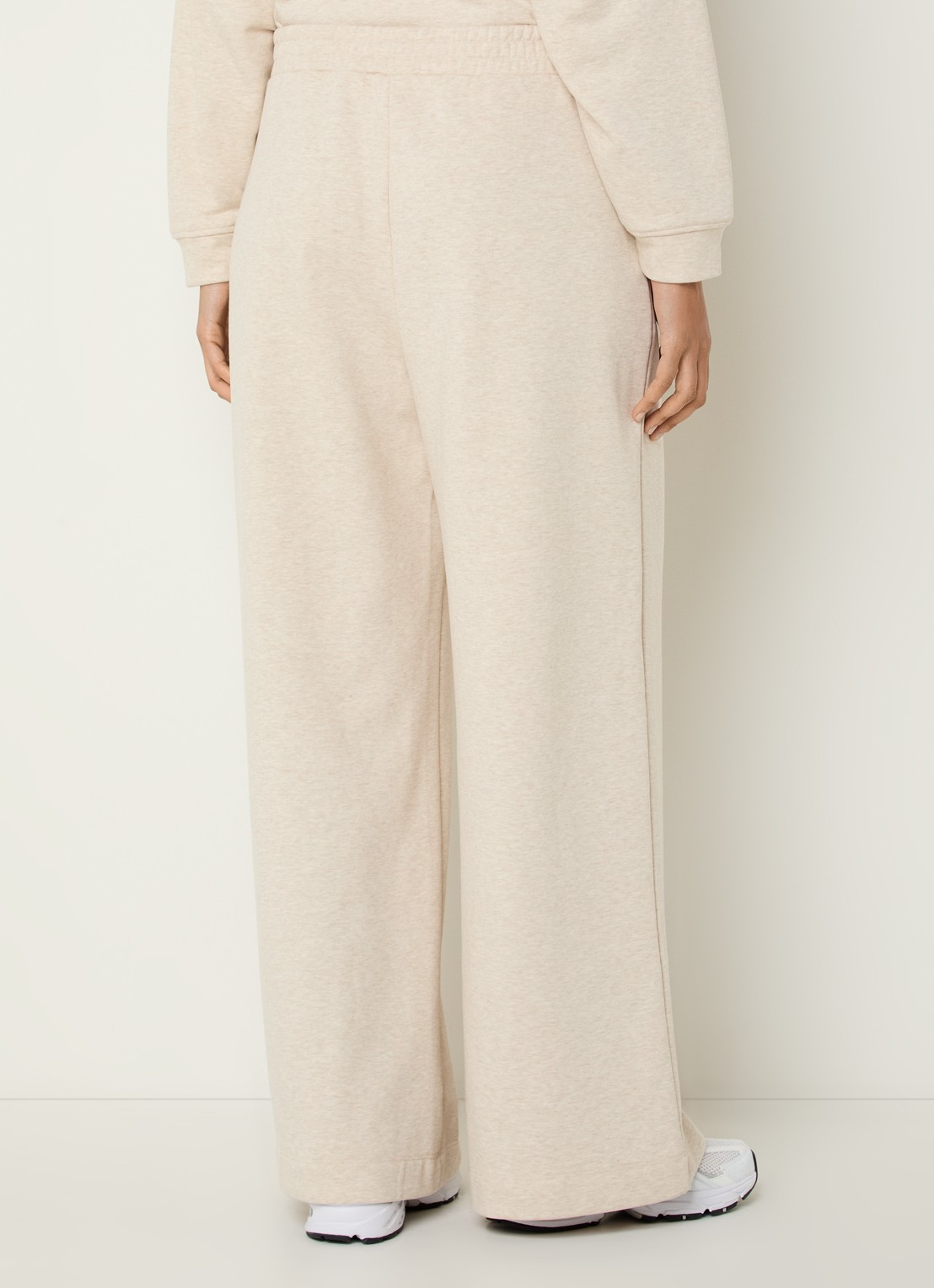 MSCH Copenhagen MSCHTaia high waist loose fit joggingbroek met steekzakken - achterkant 3 beige