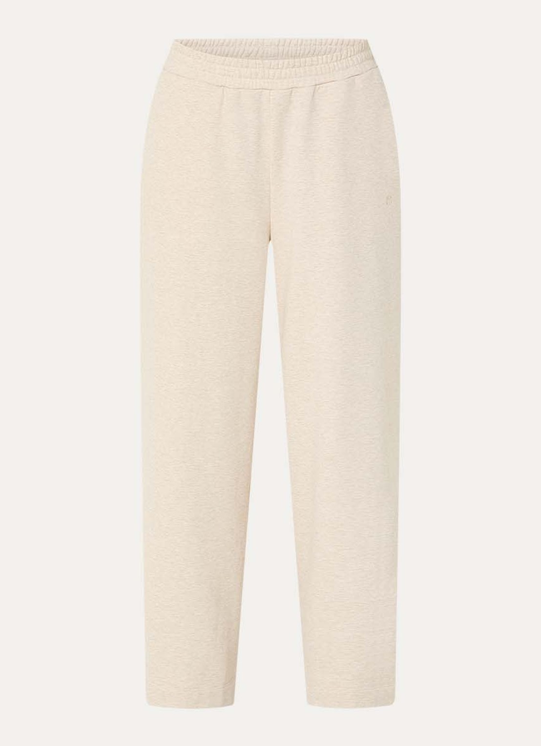 MSCH Copenhagen MSCHTaia high waist loose fit joggingbroek met steekzakken - voorkant beige