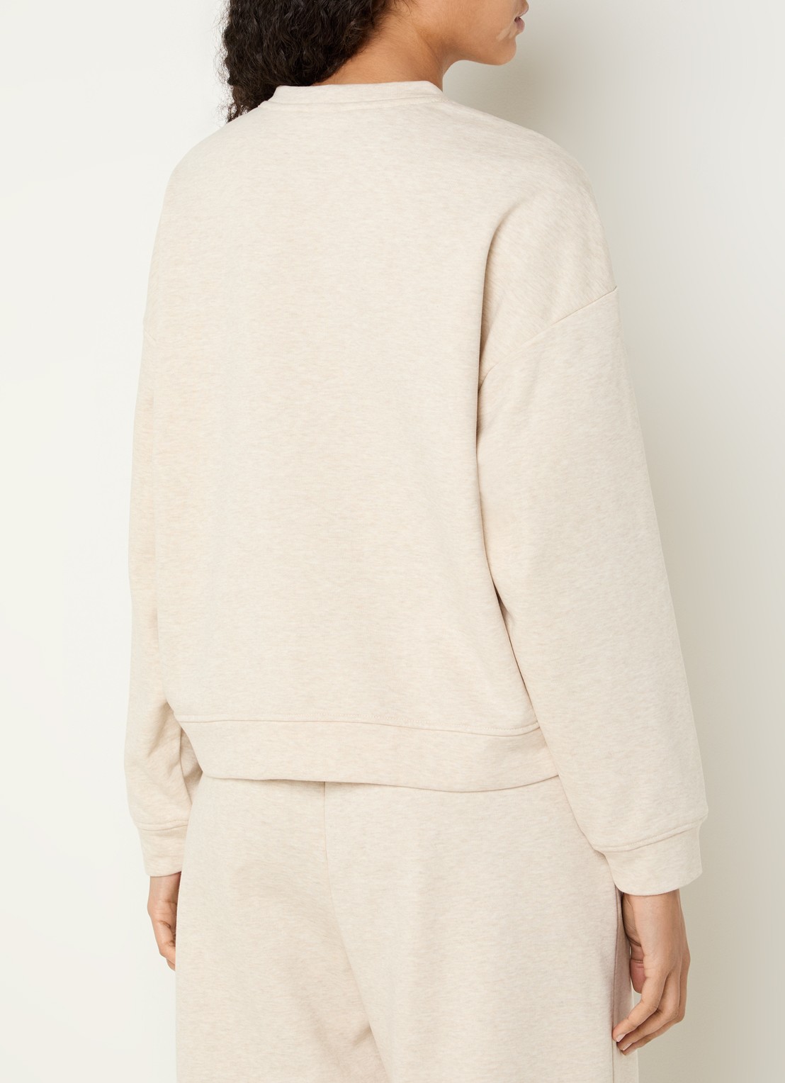MSCH Copenhagen MSCHTaia sweater met ronde hals - achterkant beige