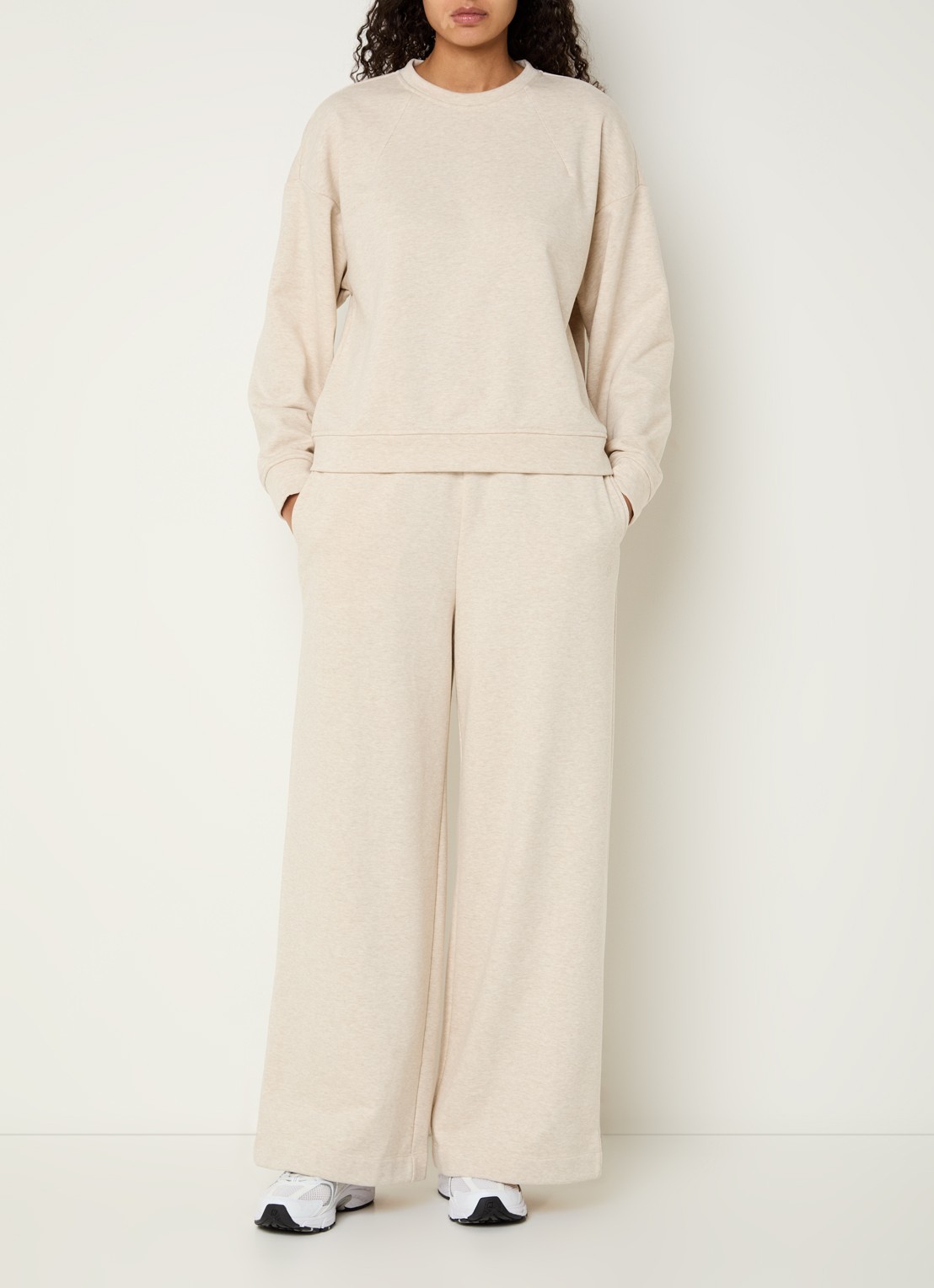 MSCH Copenhagen MSCHTaia sweater met ronde hals - voorkant 3 beige