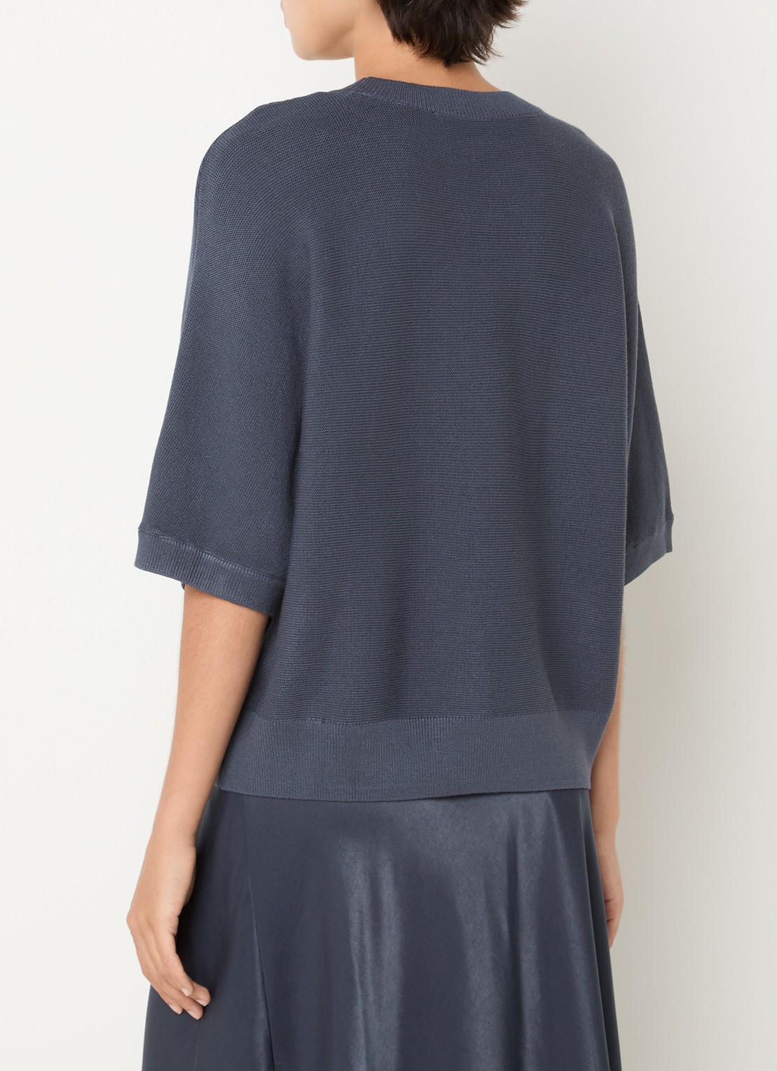 MSCH Copenhagen MSCHThamira grofgebreide pullover - achterkant 4 staalblauw