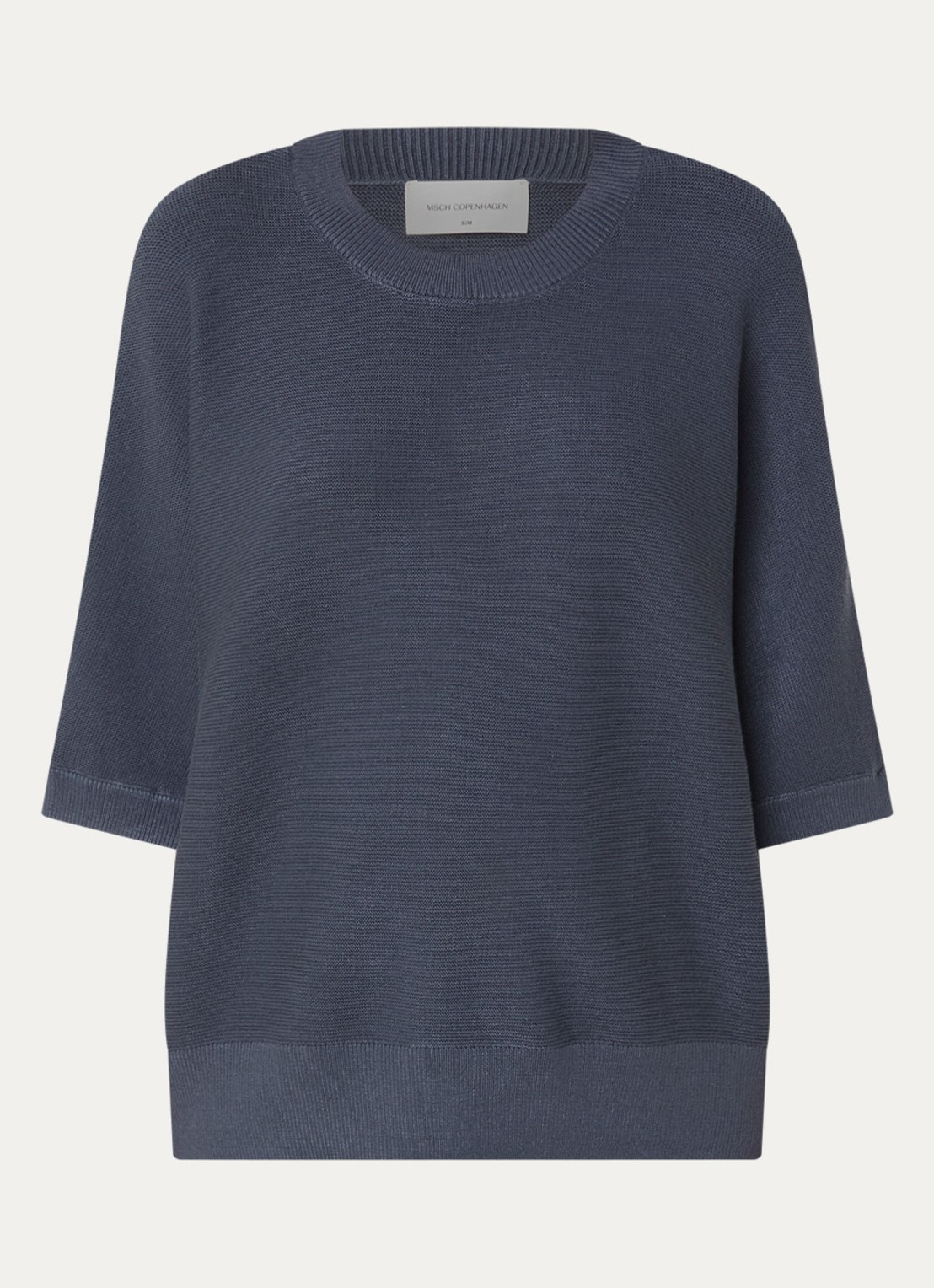 MSCH Copenhagen MSCHThamira grofgebreide pullover - voorkant staalblauw