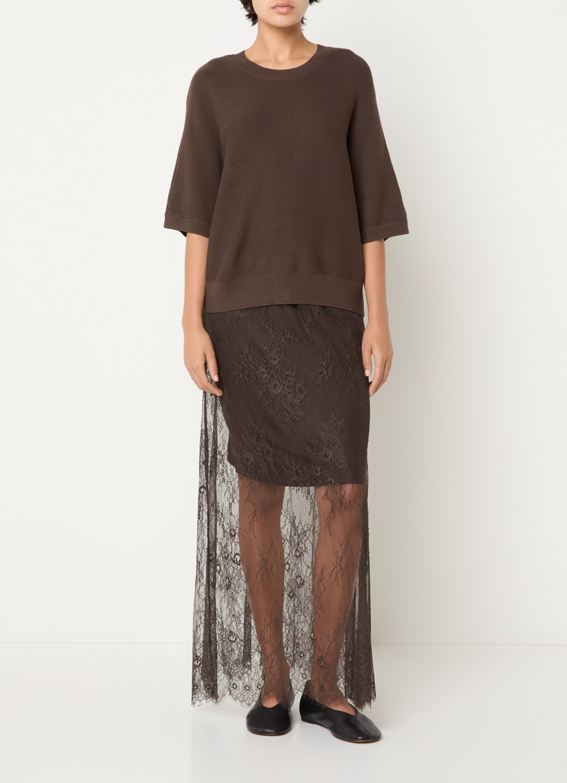 MSCH Copenhagen MSCHThamira grofgebreide pullover - voorkant 2 bruin