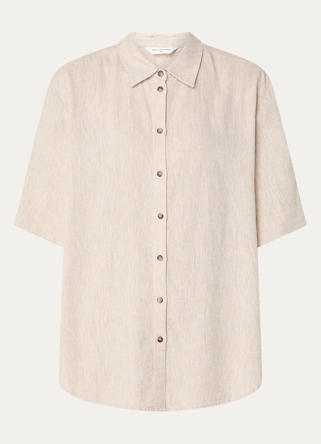 MSCH Copenhagen MSCHViana blouse van linnen - voorkant 3 beige