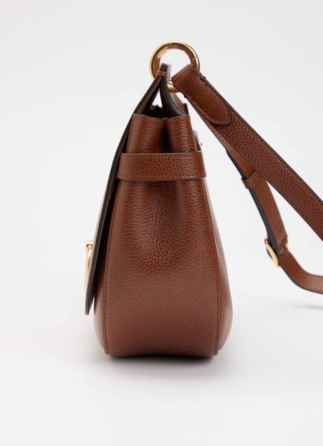 Mulberry Amberley crossbodytas van leer met verstelbare schouderriem - detail 2 hazelnootbruin
