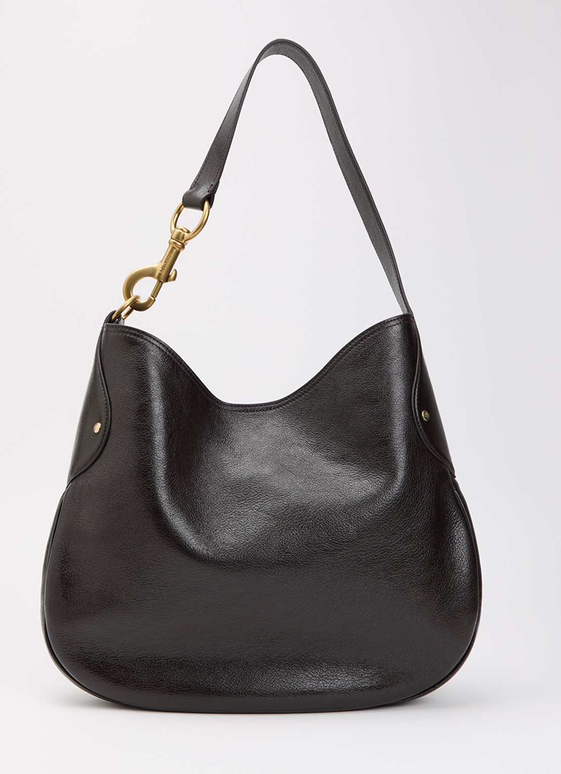Mulberry Hackney schoudertas van leer - voorkant 2 donkerbruin
