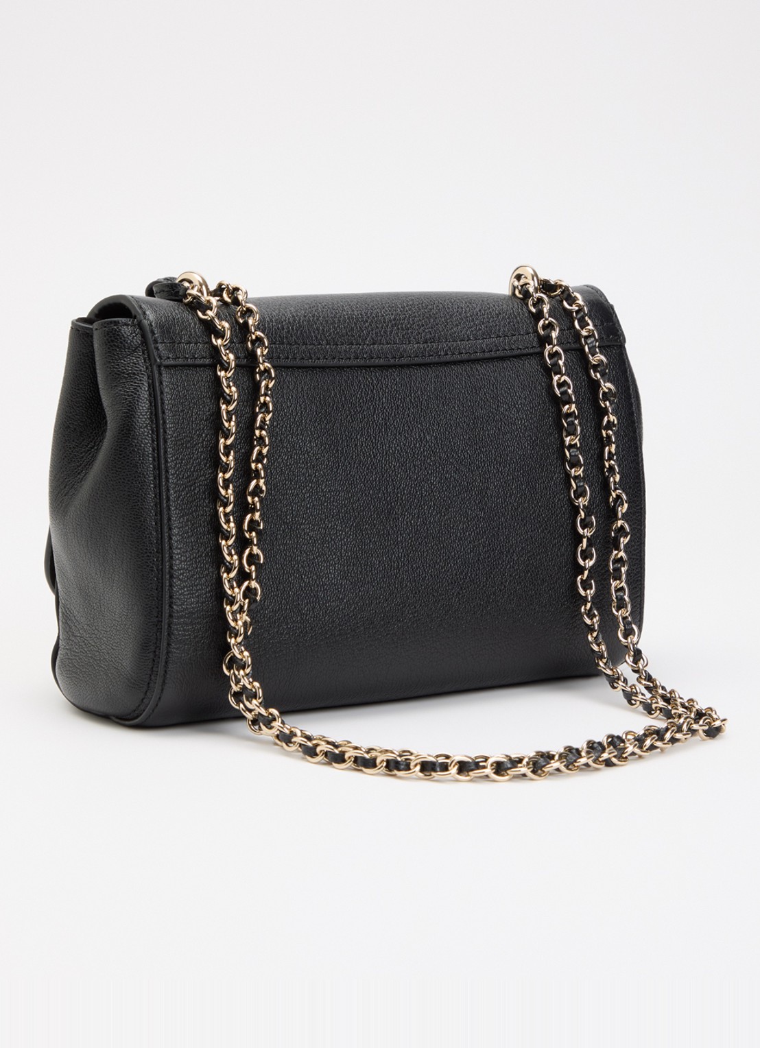 Mulberry Lily crossbodytas van leer met verstelbare schouderriem - achterkant 6 zwart