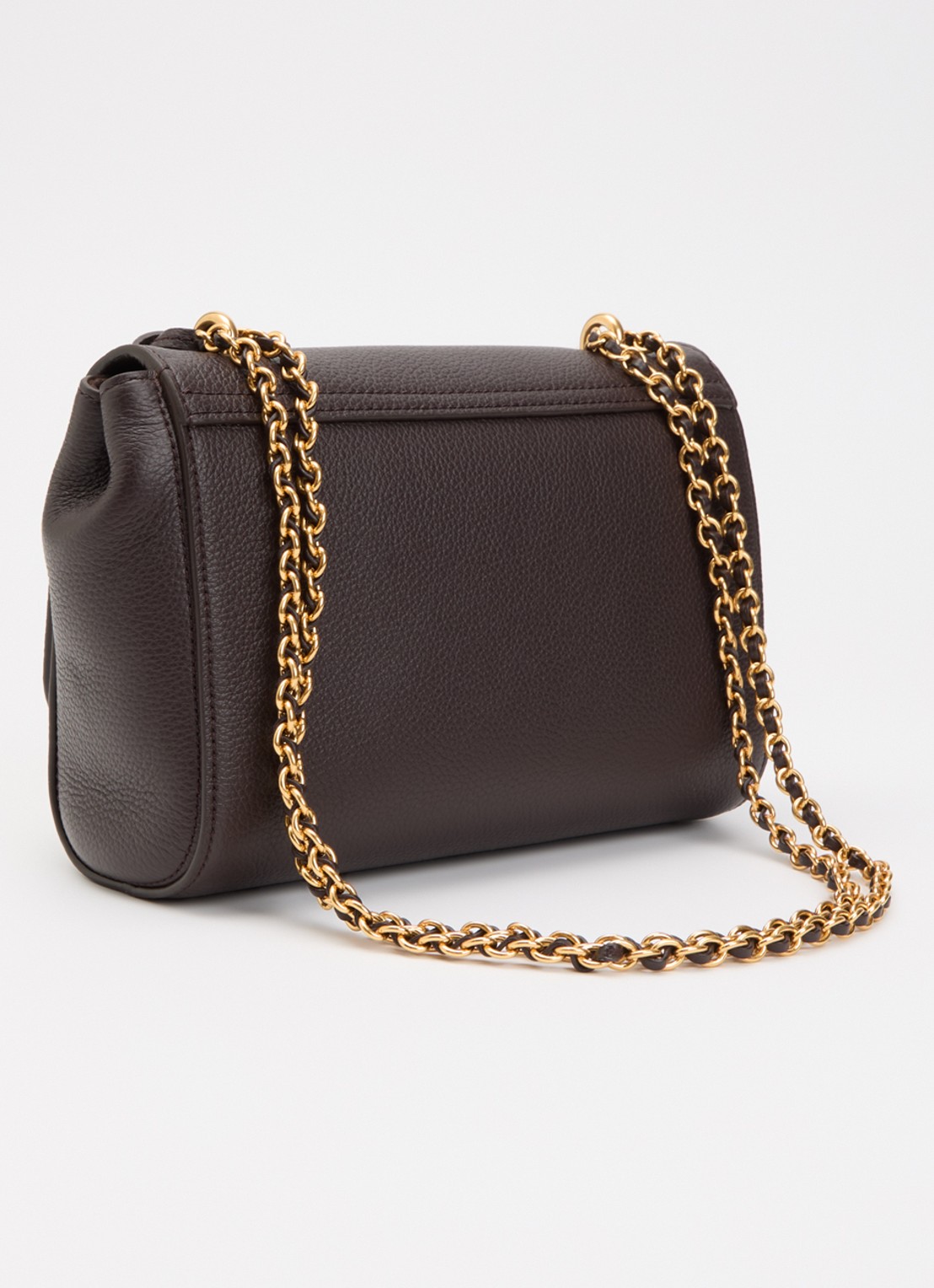 Mulberry Lily Small crossbodytas met verstelbare schouderriem - achterkant 2 chocoladebruin