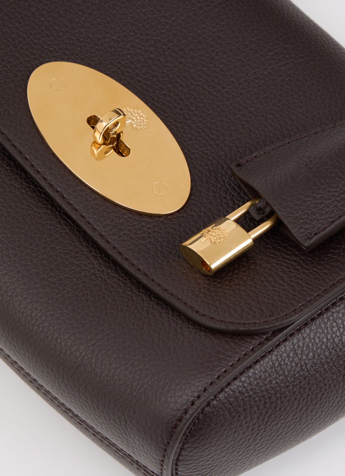 Mulberry Lily Small crossbodytas met verstelbare schouderriem - detail 6 chocoladebruin