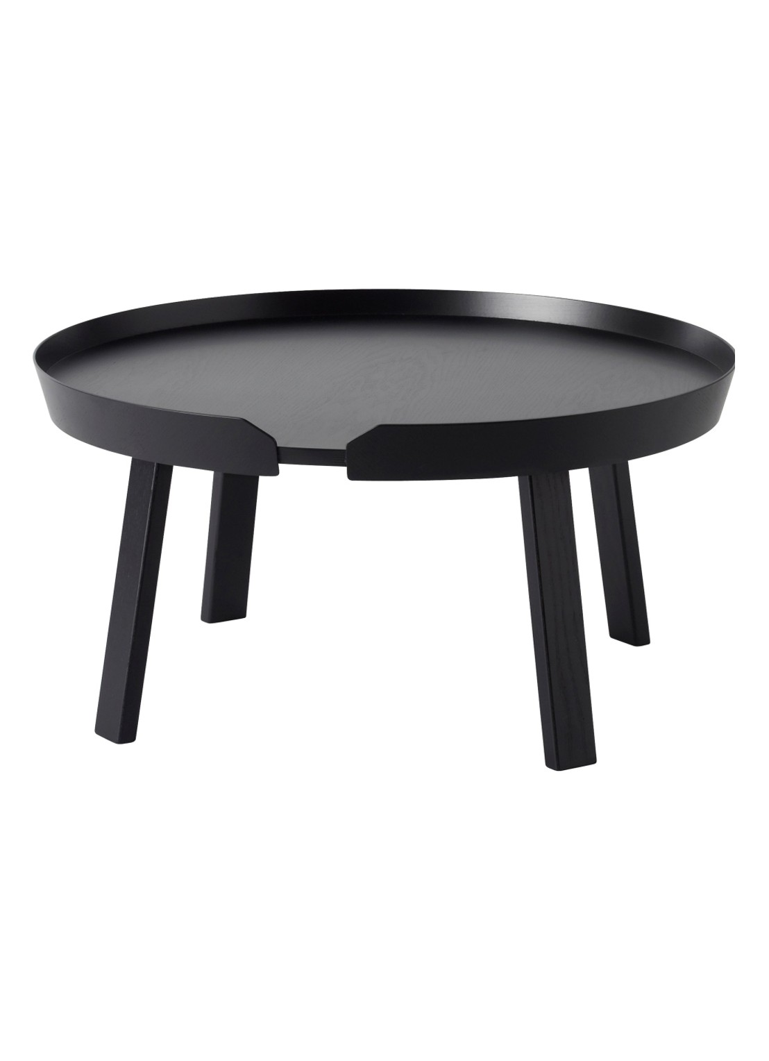 Muuto Around Coffee salontafel large - voorkant zwart