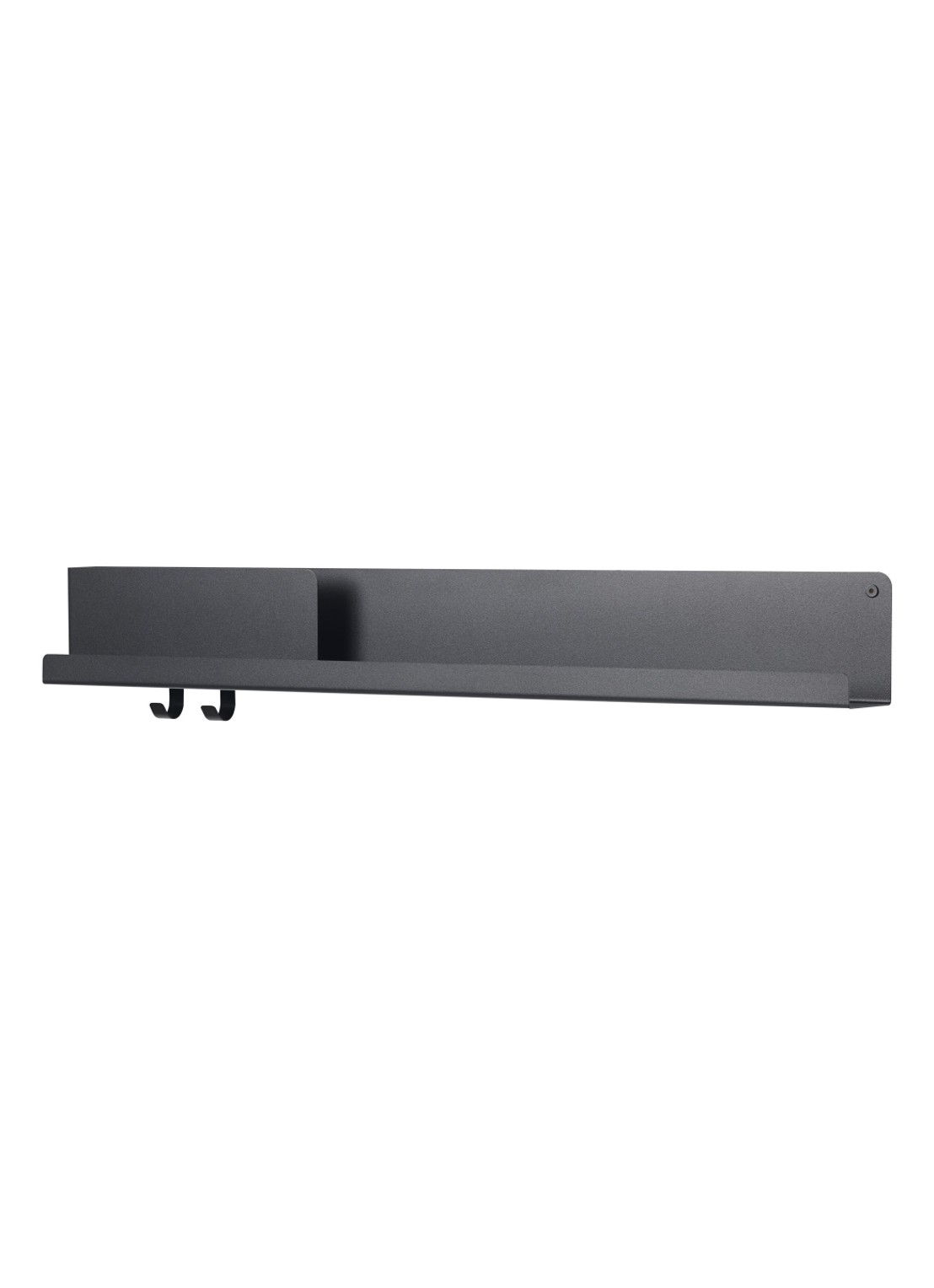 Muuto Folded wandplank large  - voorkant zwart