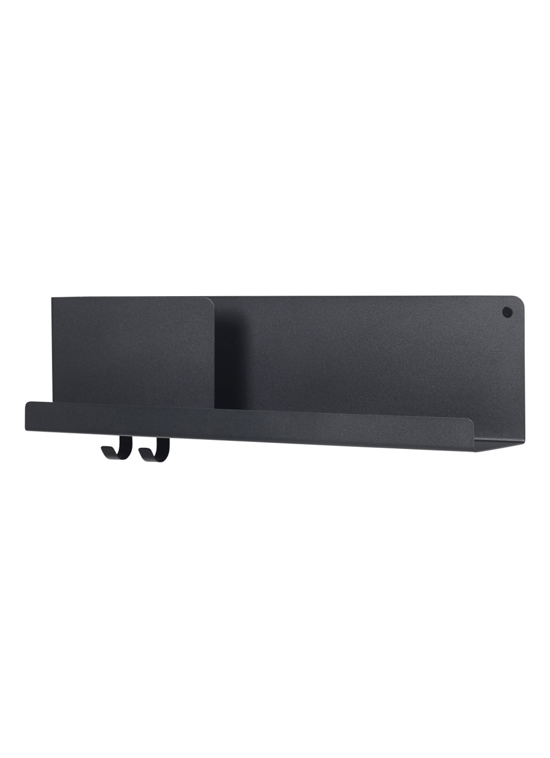 Muuto Folded wandplank medium  - voorkant zwart