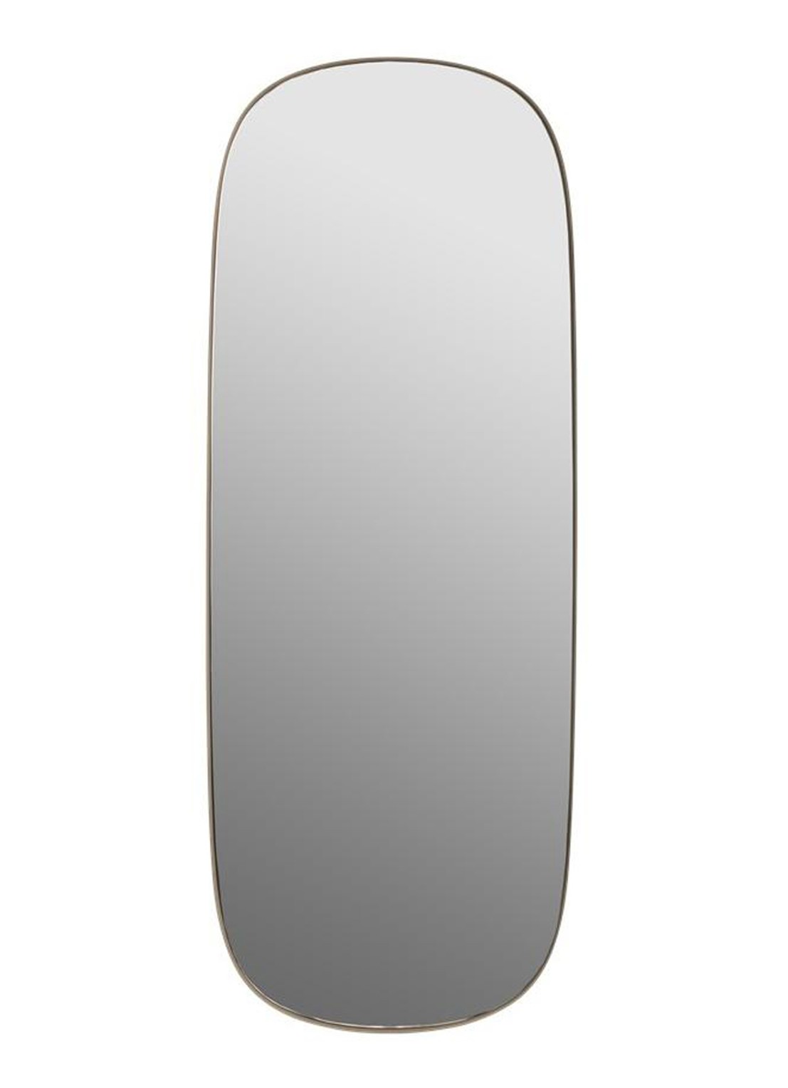 Muuto Framed wandspiegel 111,8 x 44,5 cm - voorkant 2 lichtbruin