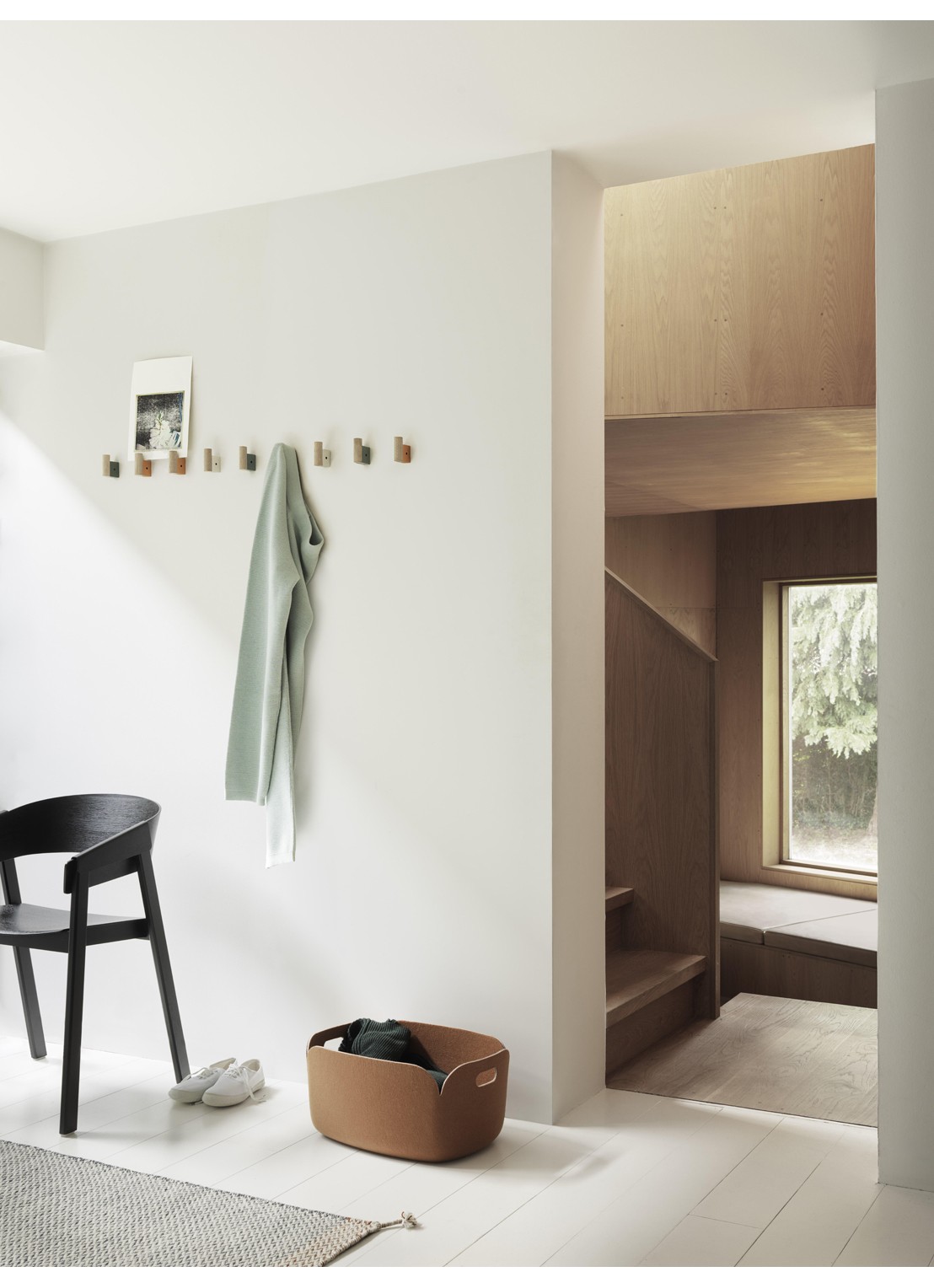 Muuto Ply vloerkleed 200 x 80 cm   - detail 5 lichtgrijs