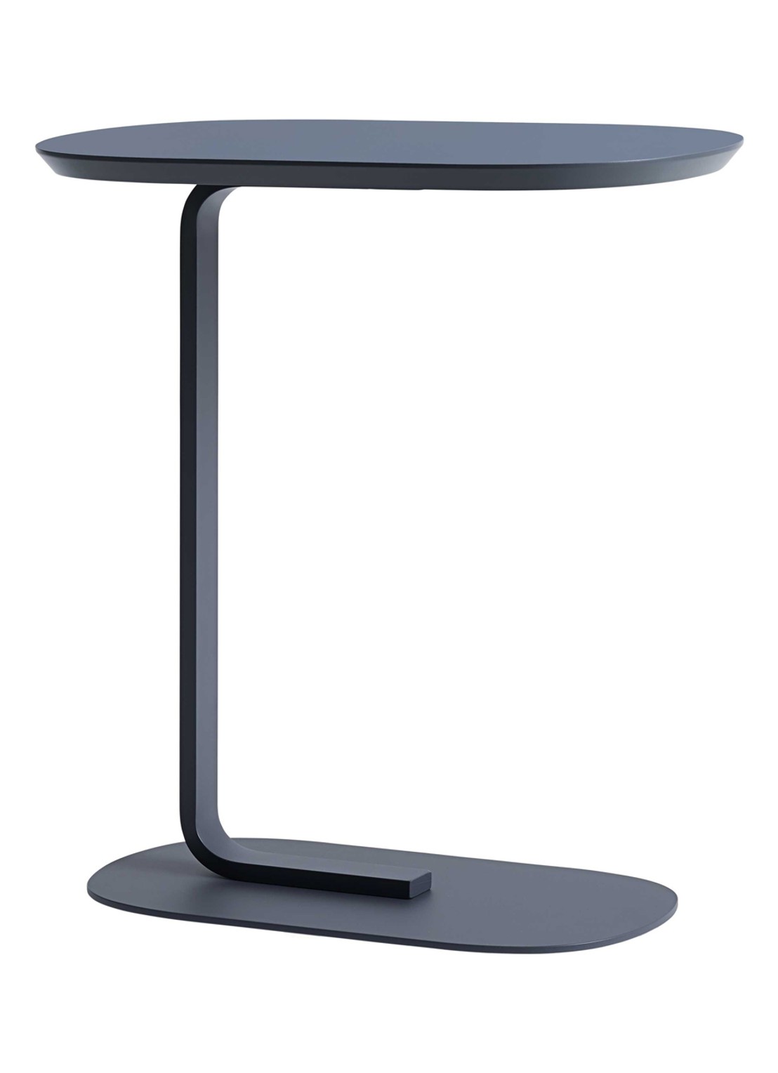 Muuto Relate bijzettafel 60 cm - voorkant grijs