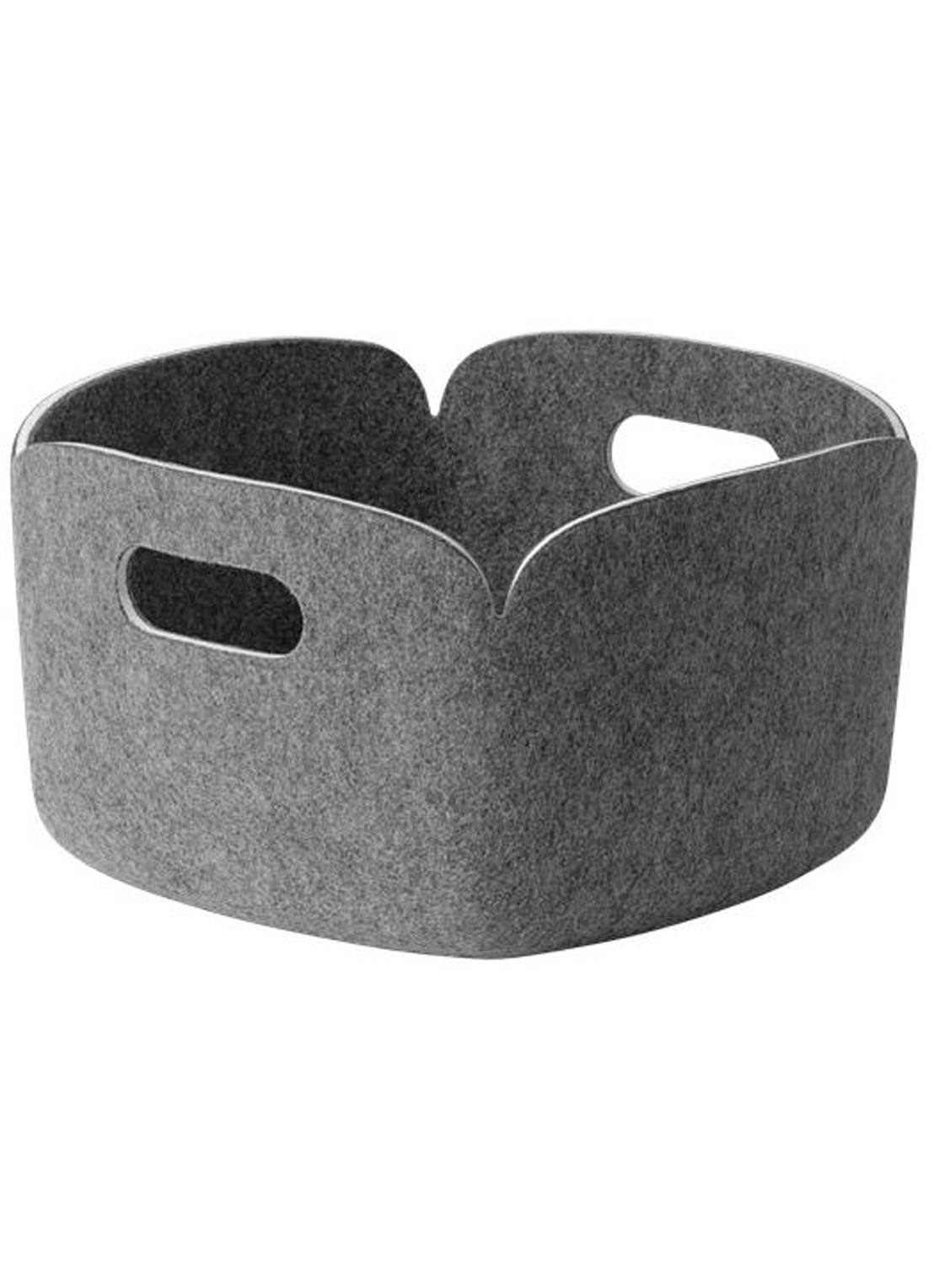 Muuto Restore opbergmand 28 x 28 cm - voorkant grijs