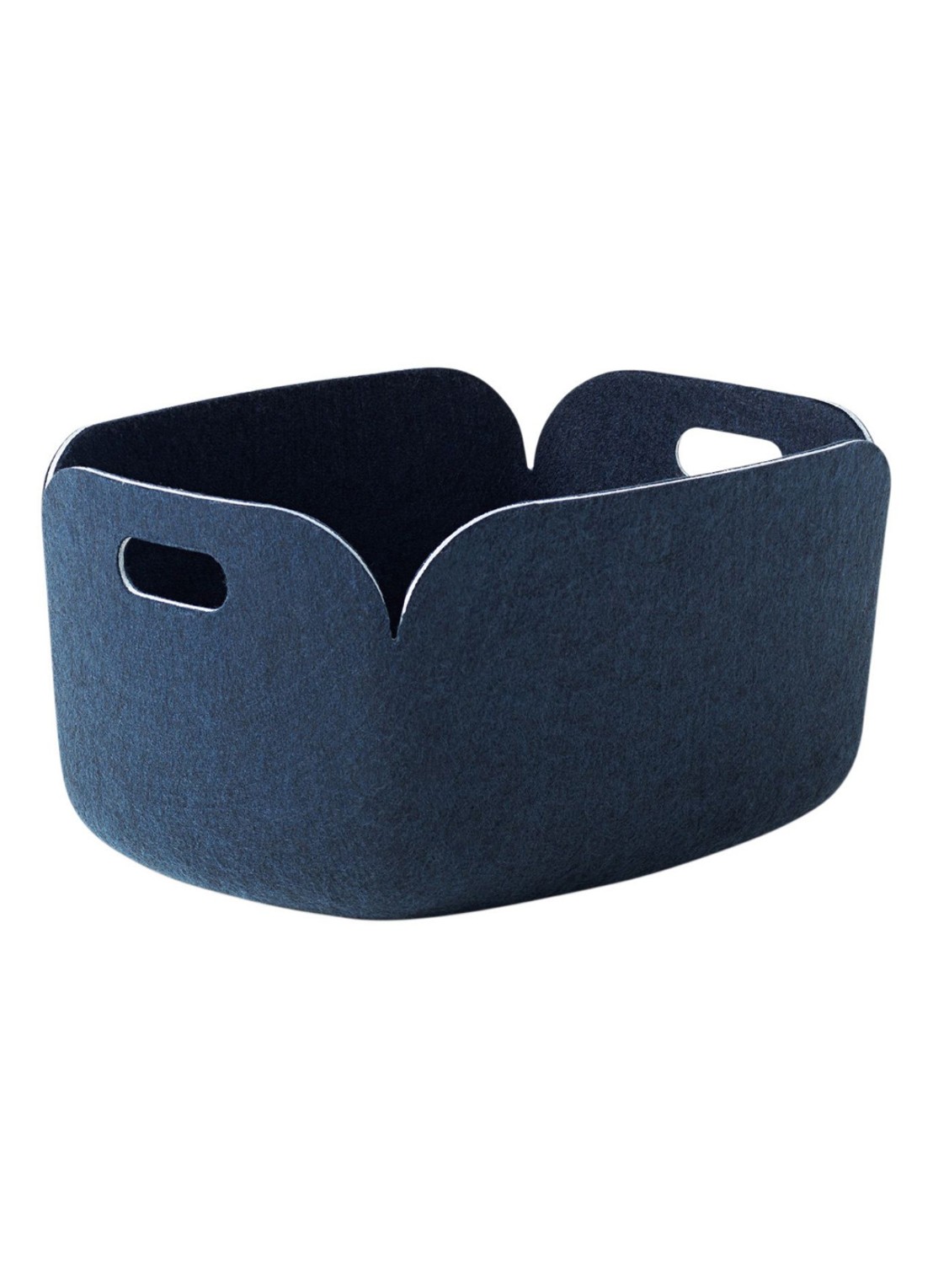 Muuto Restore opbergmand 48 x 35 cm - voorkant blauw
