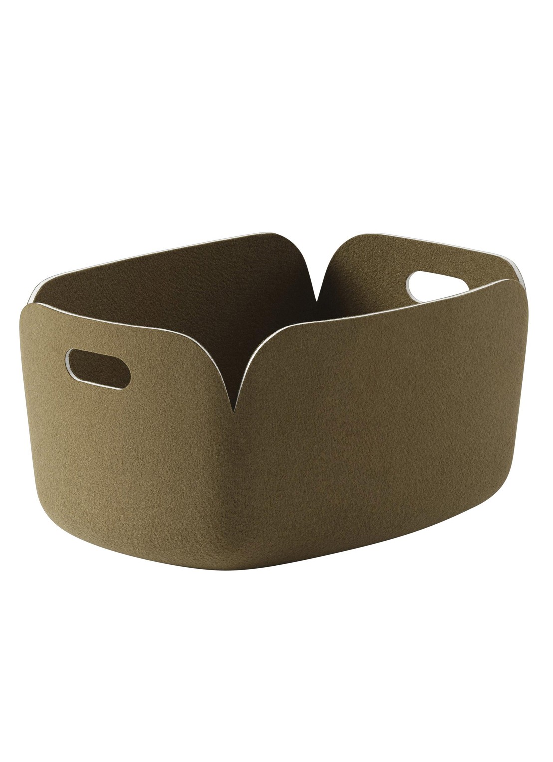 Muuto Restore opbergmand 48 x 35 cm - voorkant bruin