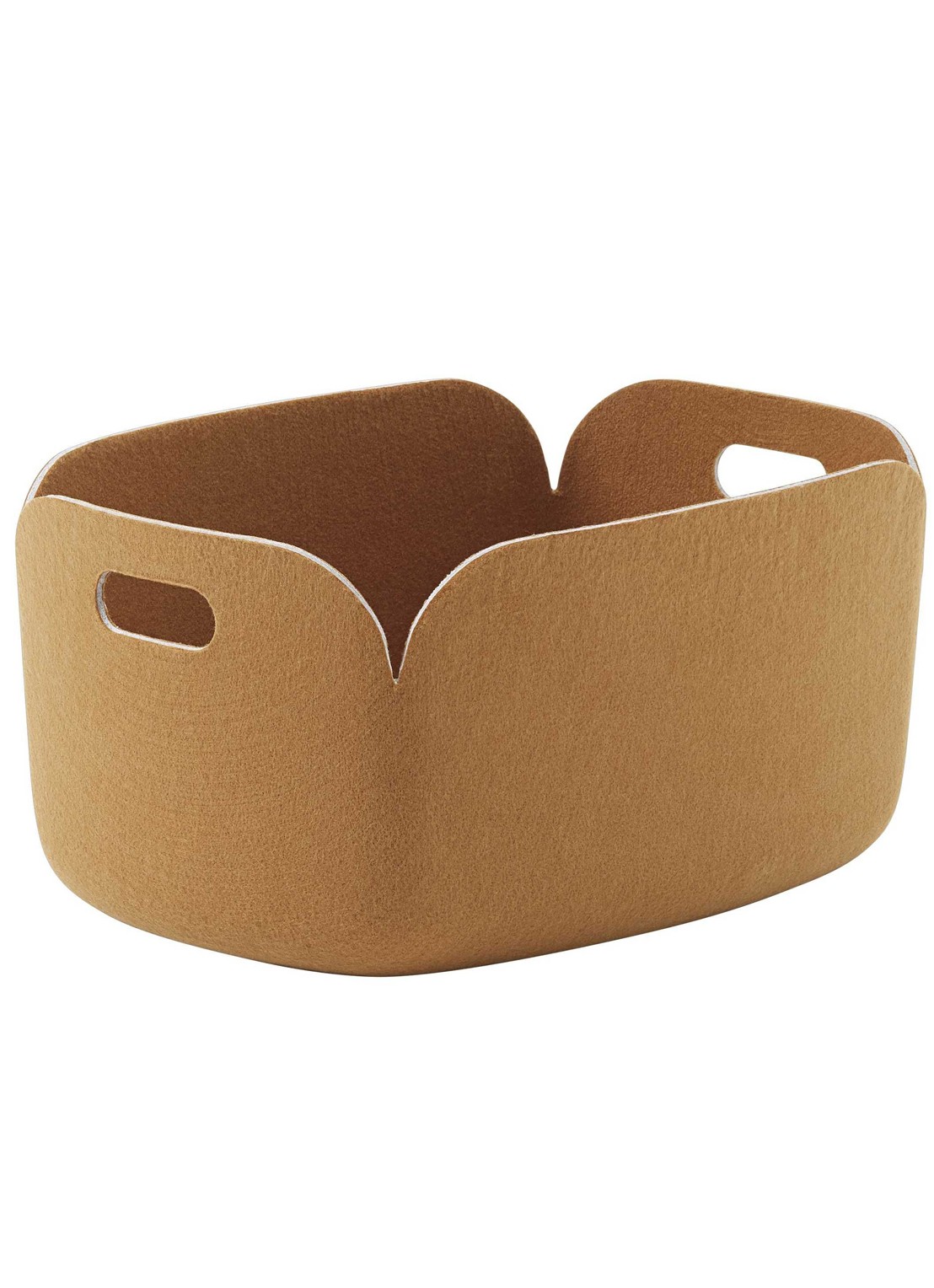 Muuto Restore opbergmand 48 x 35 cm - voorkant oranje