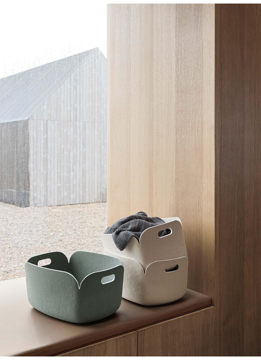 Muuto Restore opbergmand 48 x 35 cm - detail 5 groen
