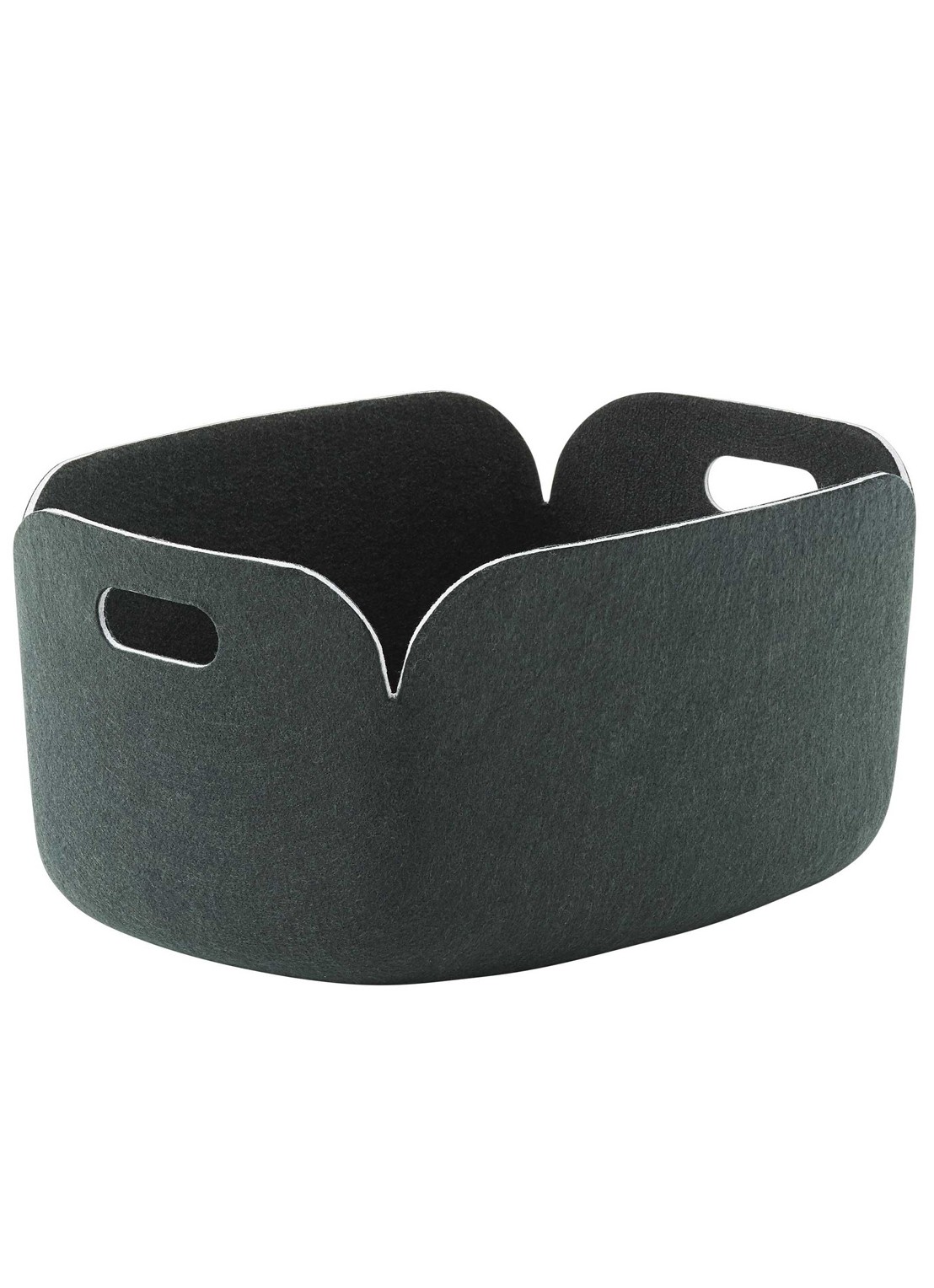 Muuto Restore opbergmand 48 x 35 cm - voorkant 2 groen