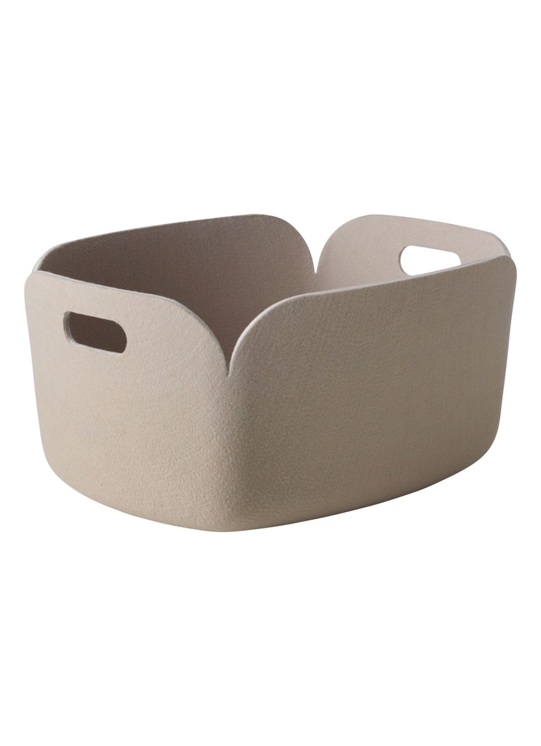 Muuto Restore opbergmand 48 x 35 cm - voorkant zand