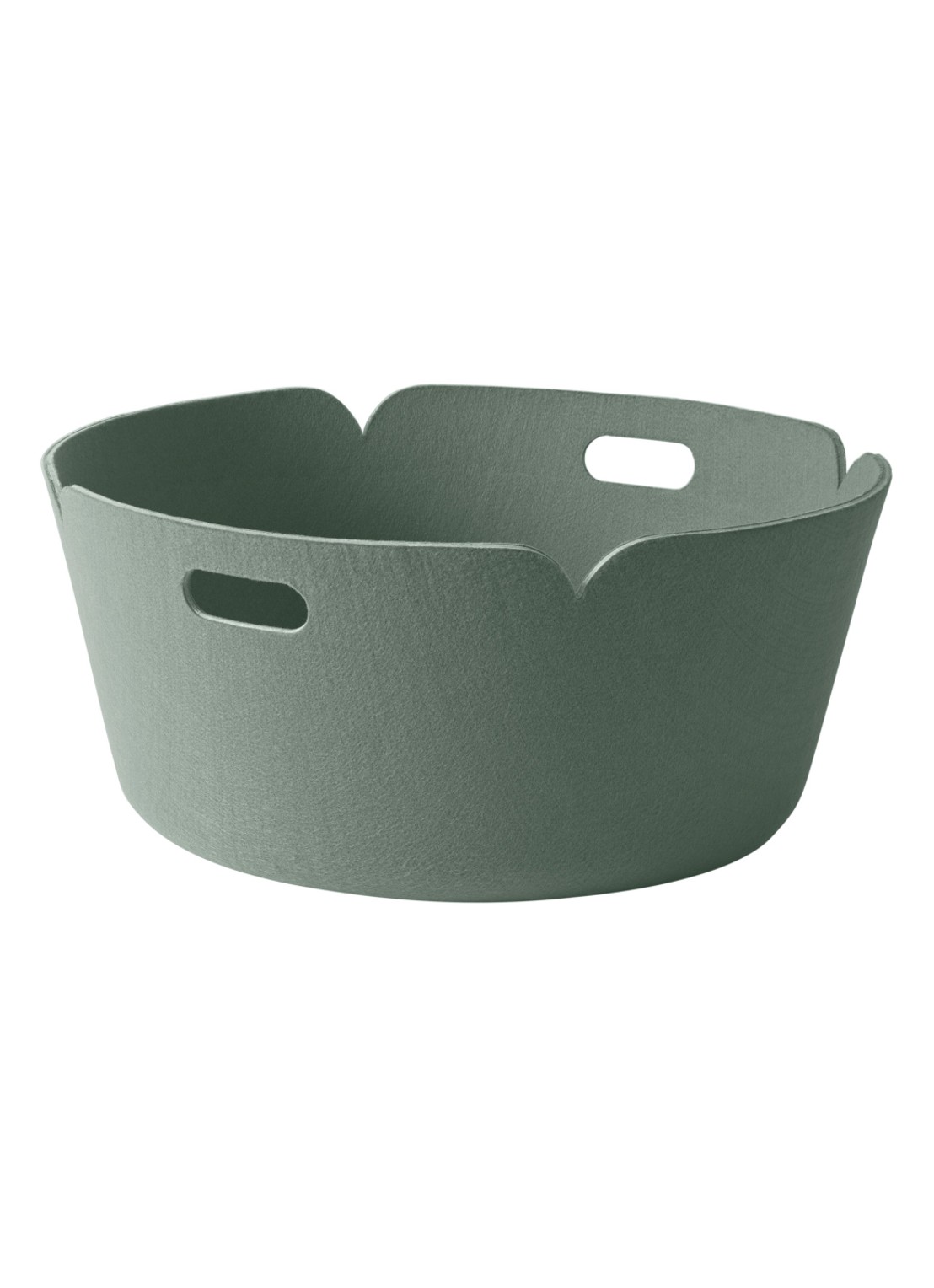 Muuto Restore Round opbergmand  - voorkant groen
