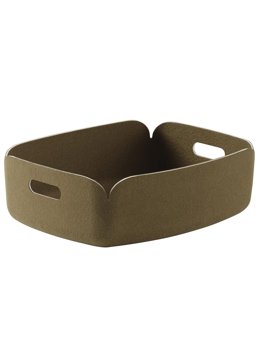Muuto Restore Tray opbergmand 32 x 12 cm - voorkant bruin