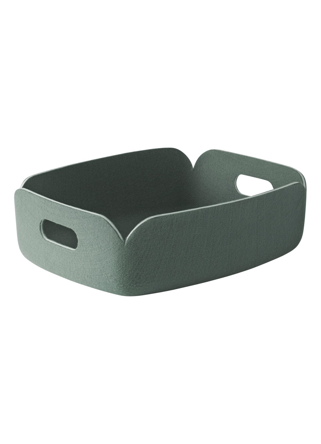 Muuto Restore Tray opbergmand 32 x 12 cm - voorkant groen