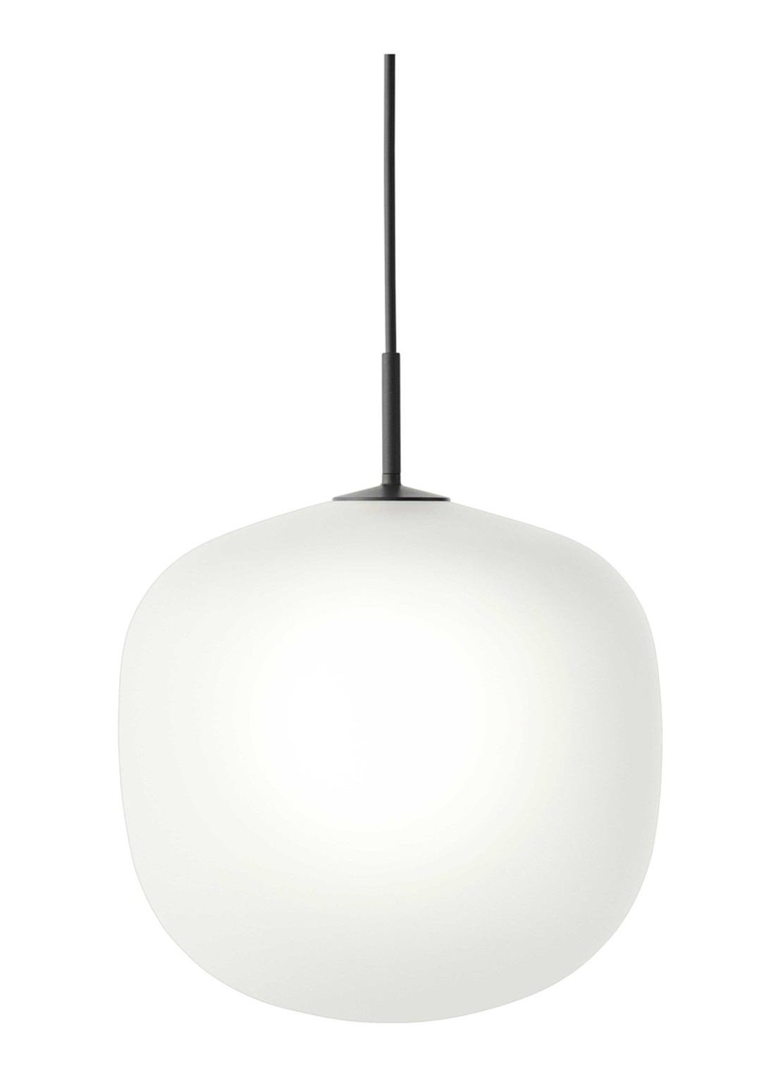 Muuto Rime hanglamp Ø37 cm - voorkant zwart