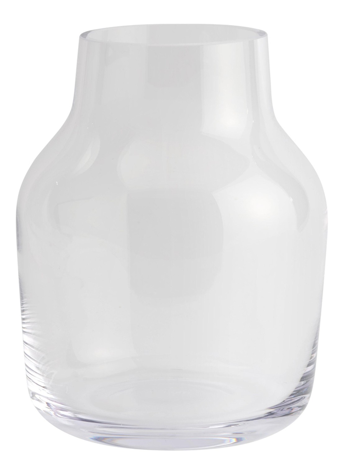 Muuto Silent vaas 19 cm - voorkant transparant