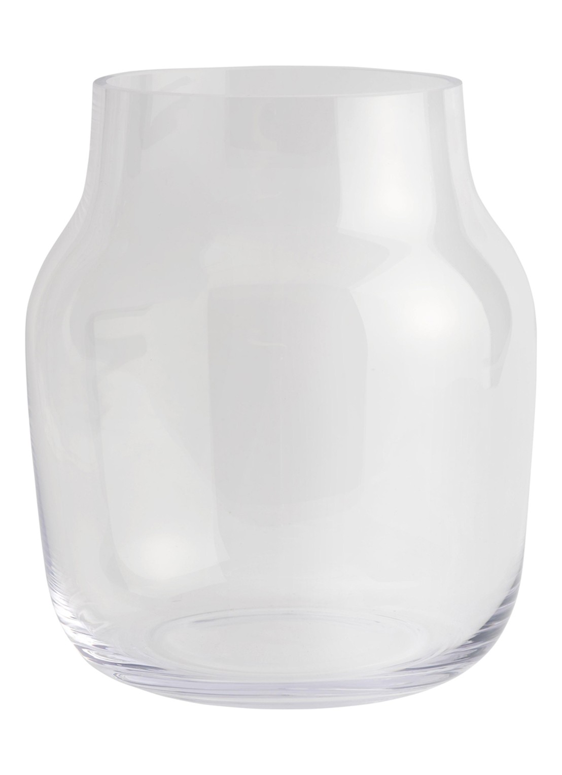 Muuto Silent vaas 20 cm - voorkant transparant