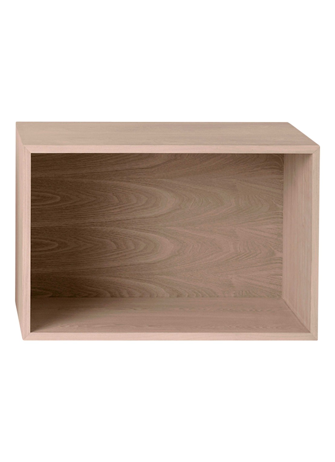 Muuto Stacked 2.0 kast met backboard large  - voorkant naturel