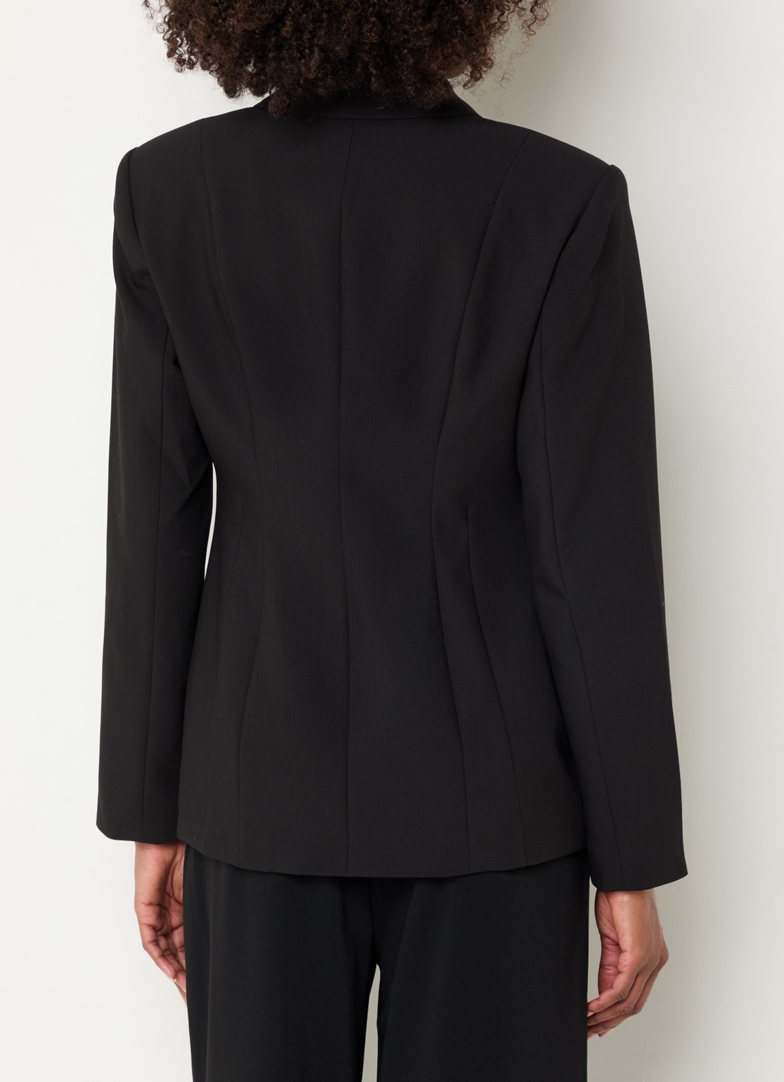 My Essential Wardrobe Milan blazer met klepzakken - achterkant 3 zwart