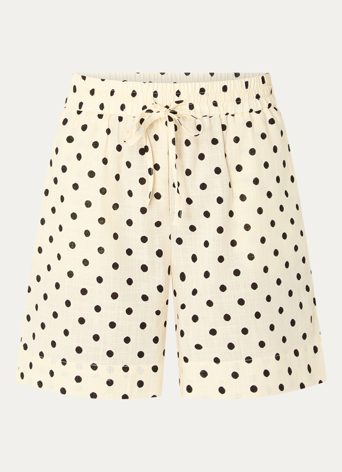 My Essential Wardrobe Nada high waist wide fit  - voorkant 2 gebroken wit