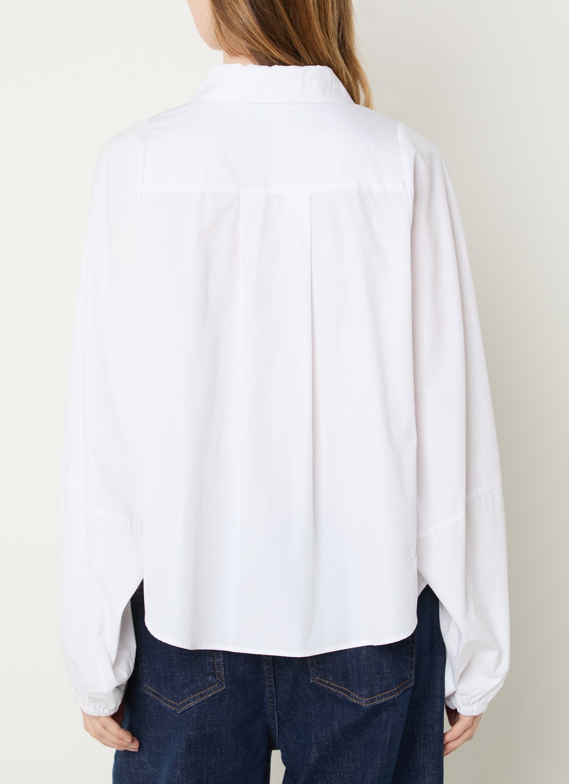 My Essential Wardrobe Sunna blouse met ballonmouw - achterkant 2 wit