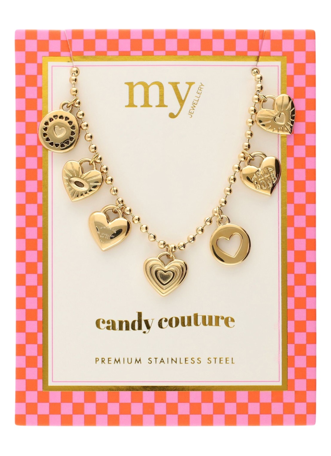 My Jewellery Candy ketting met bedels - detail 5 goud