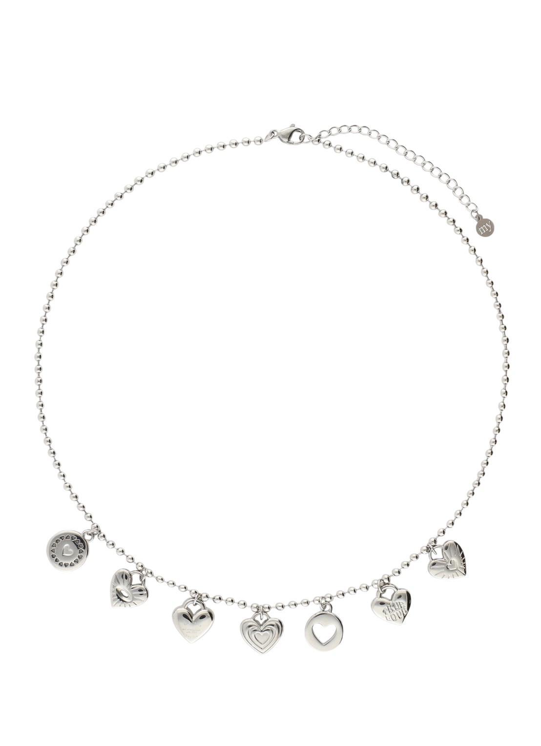 My Jewellery Candy ketting met bedels - voorkant 2 zilver