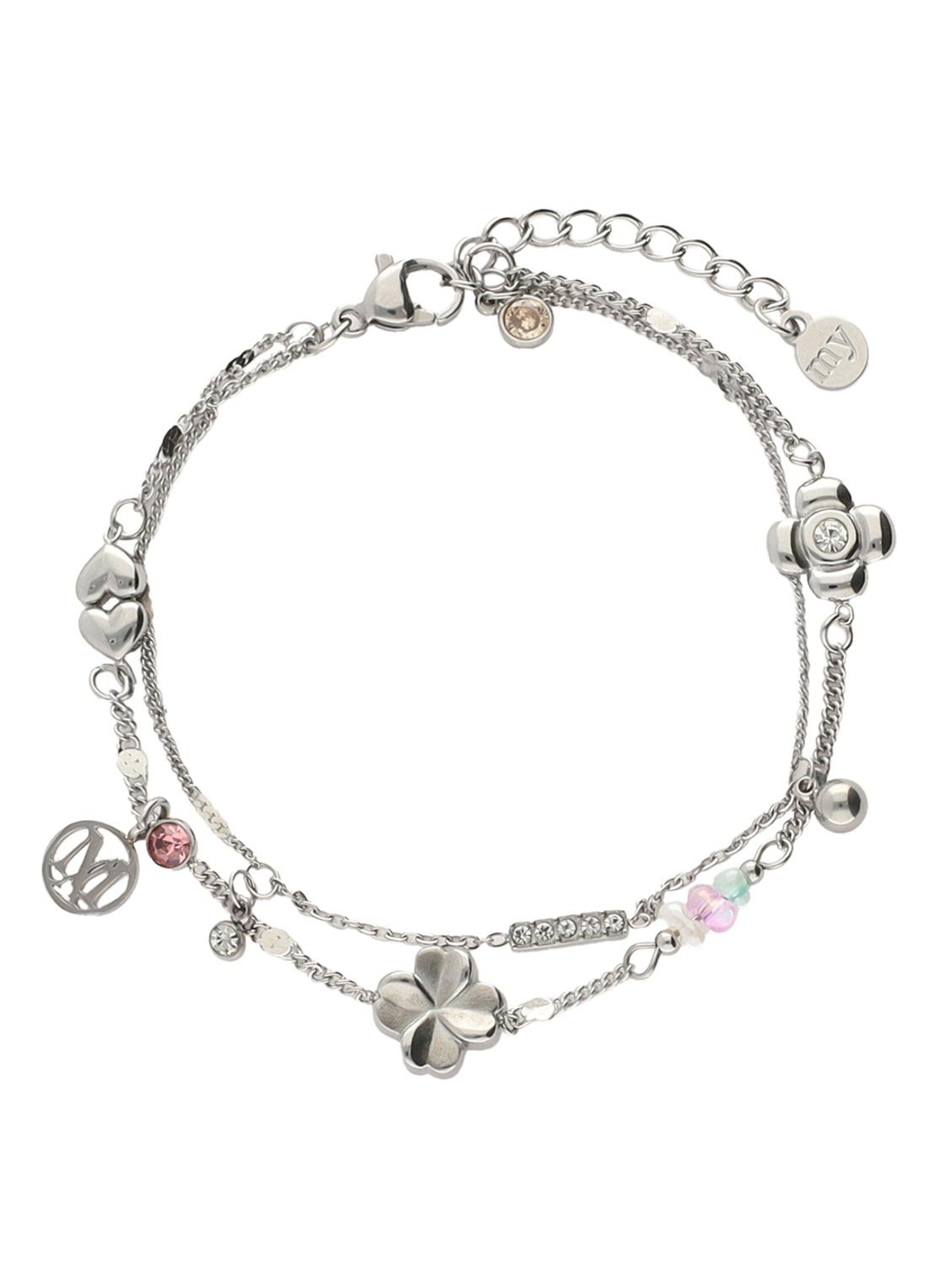My Jewellery Dream Chaser armband met hangers - voorkant 2 zilver